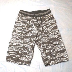 ECKO Unlimited Black Tiger Camo Drawstring Shorts